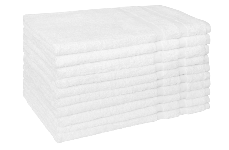 Kadeřnický ručník bílý
